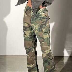 Local European CAMO CARGO - VINTAGE DISTRESSED WASH